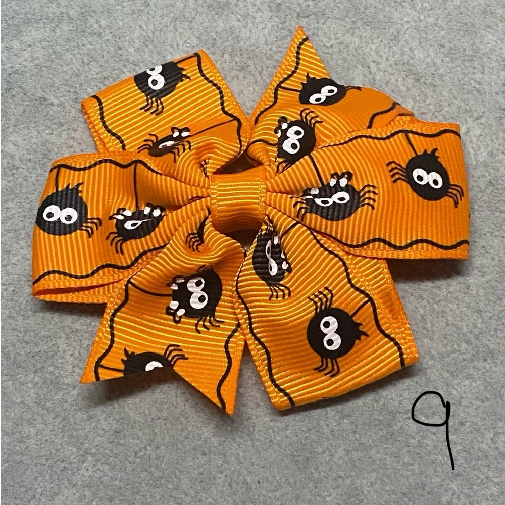 🕸️Halloween Spooky Cute Ghosts Spiders Pumpkin Hair Bows